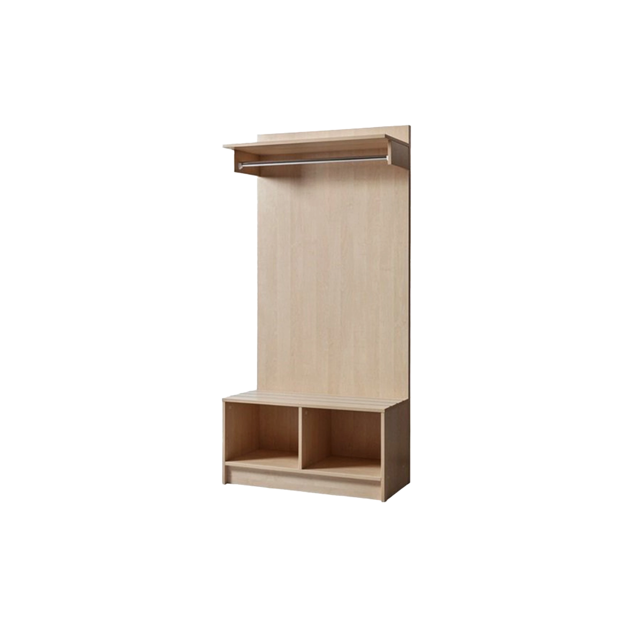 Wandgarderobe mit Ablage